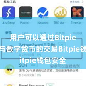 用户可以通过Bitpie钱包参与数字货币的交易Bitpie钱包安全